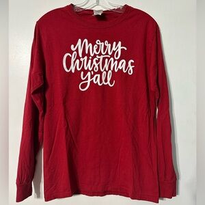 Merry Christmas Yall Long Sleeve Shirt